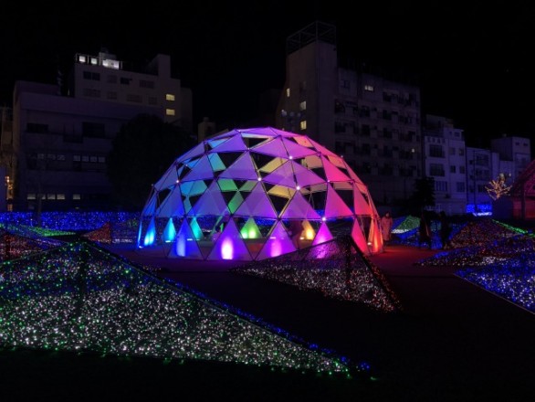 s_天文館ミリオネーション2019　プラレイン　PlaRain　天文館公園　イルミネーション　鹿児島　和晃プラスチック